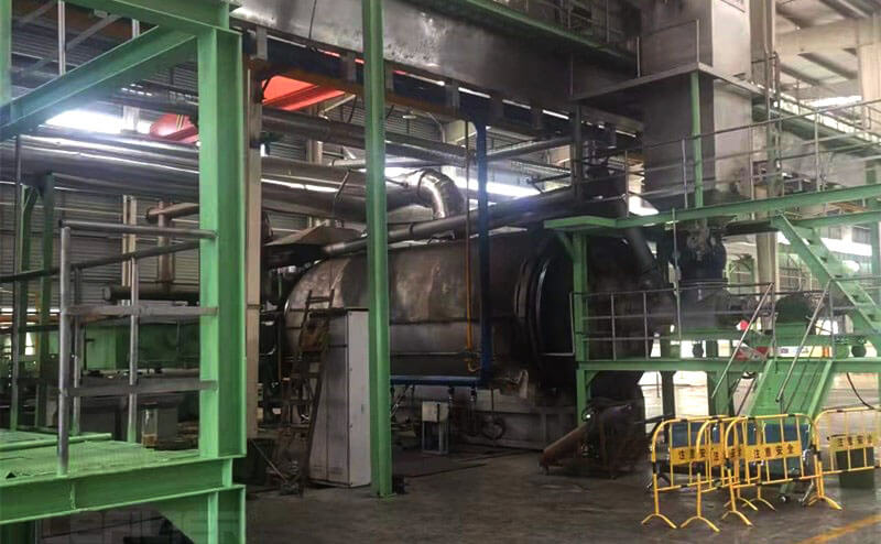 半連續式廢輪胎橡膠設備生產線現場 半連續式廢輪胎橡膠設備生產線現場