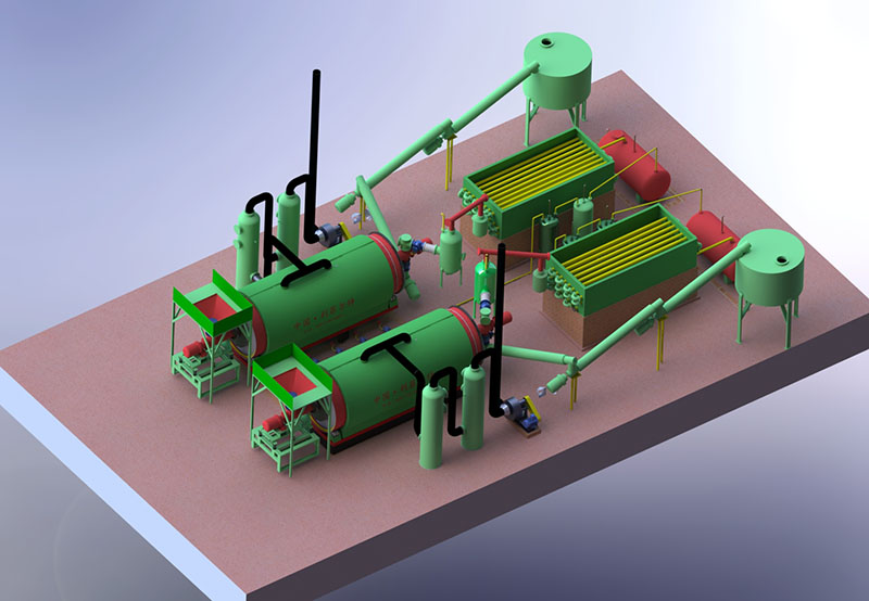 半連續(xù)式輪胎煉油設(shè)備工藝流程圖 半連續(xù)式輪胎煉油設(shè)備工藝流程圖
